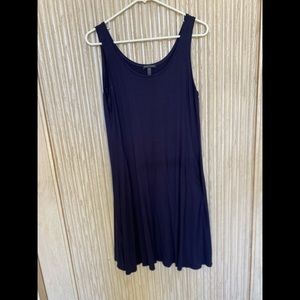 Tank dress viscose jersey with two front in seam pockets.